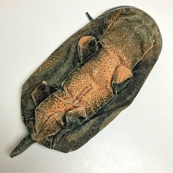 Vintage Made in England Brenda Toys Hippopotamus Pencil Case 1970s Screen Print - Picture 11 of 13